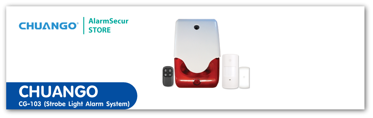 สัญญาณกันขโมยไร้สาย รุ่น CG-103 (Strobe Light Alarm System)